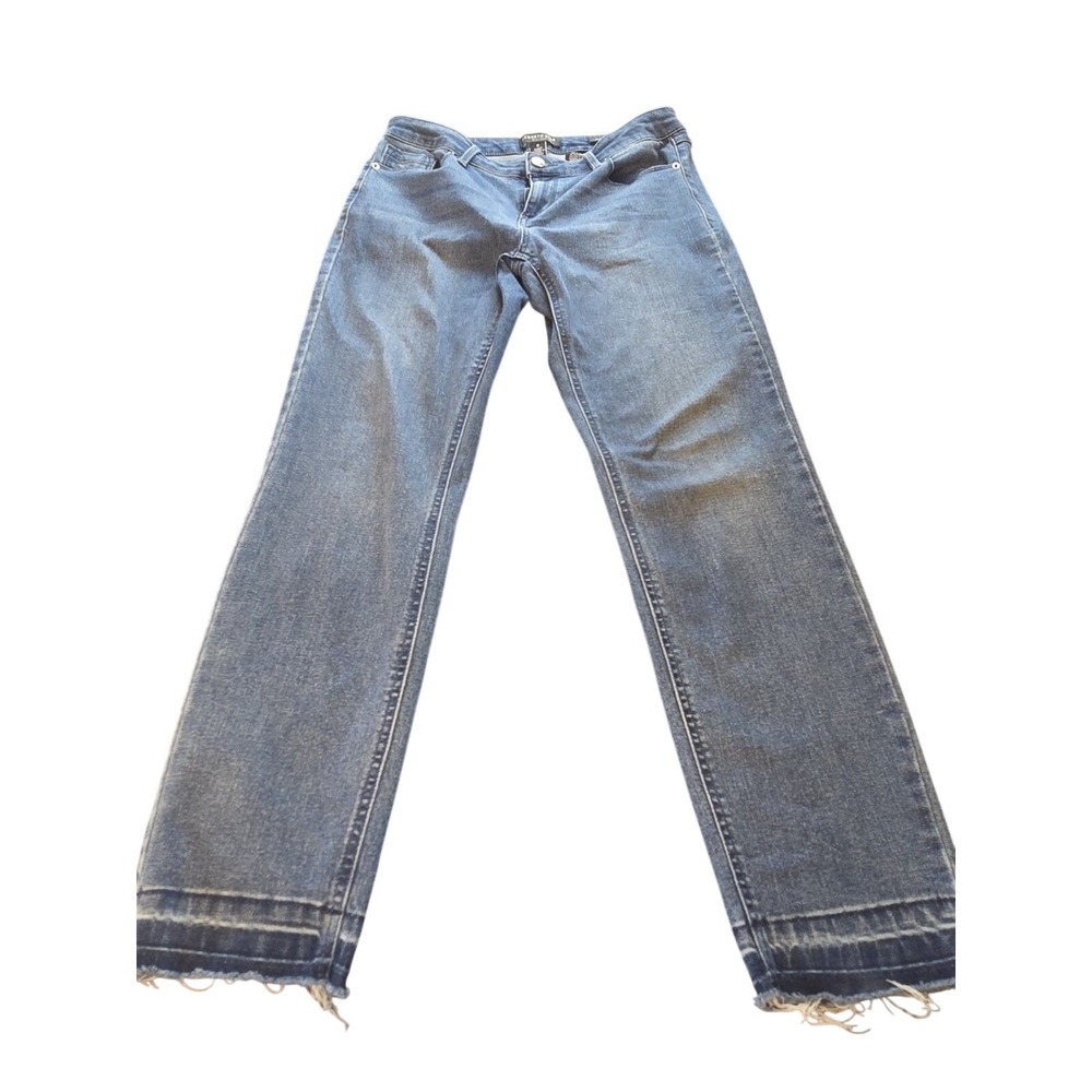 Kenneth Cole New York "Jess Skinny" Jeans - Size 8 - Raw Hem